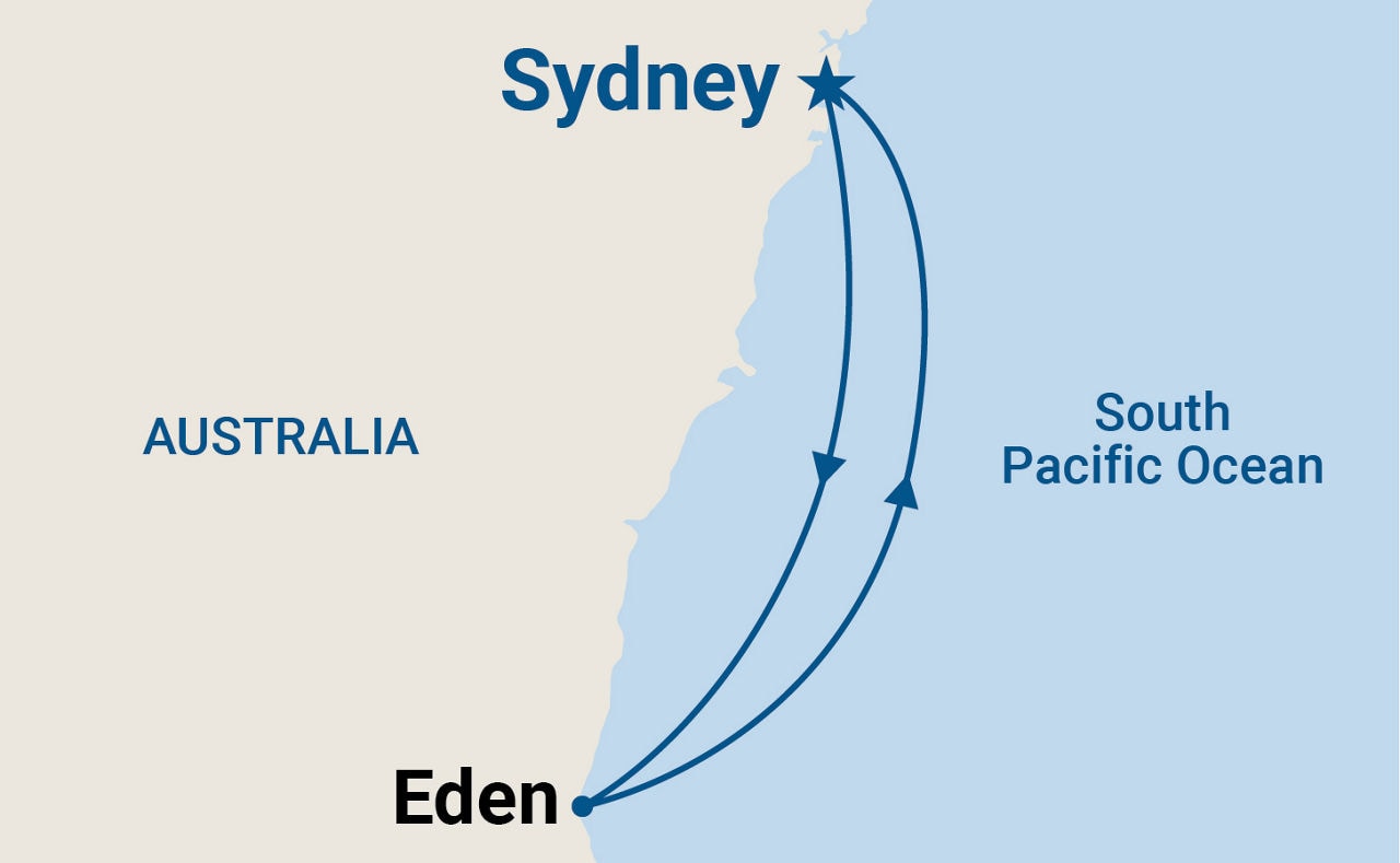 Sapphire Coast Seacation — Itinerary Map