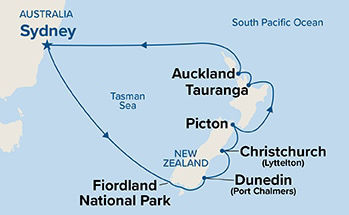 New Zealand — Itinerary Map