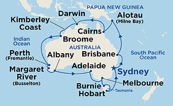 Round Australia — Itinerary Map