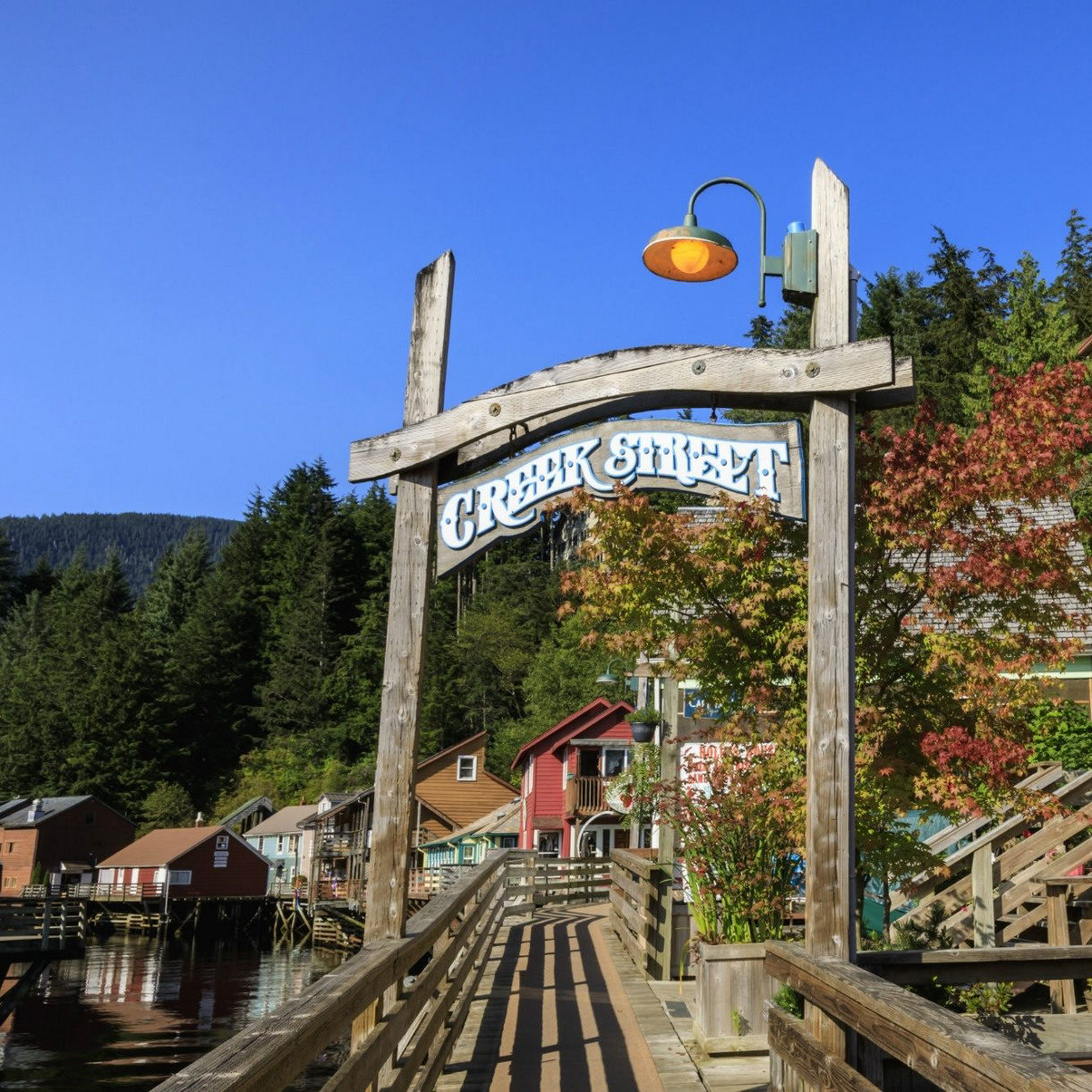 Alaska's iconic Creek Street, Ketchikan's historic boardwalk.