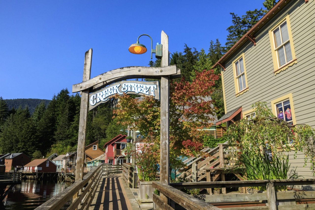 Alaska's iconic Creek Street, Ketchikan's historic boardwalk.
