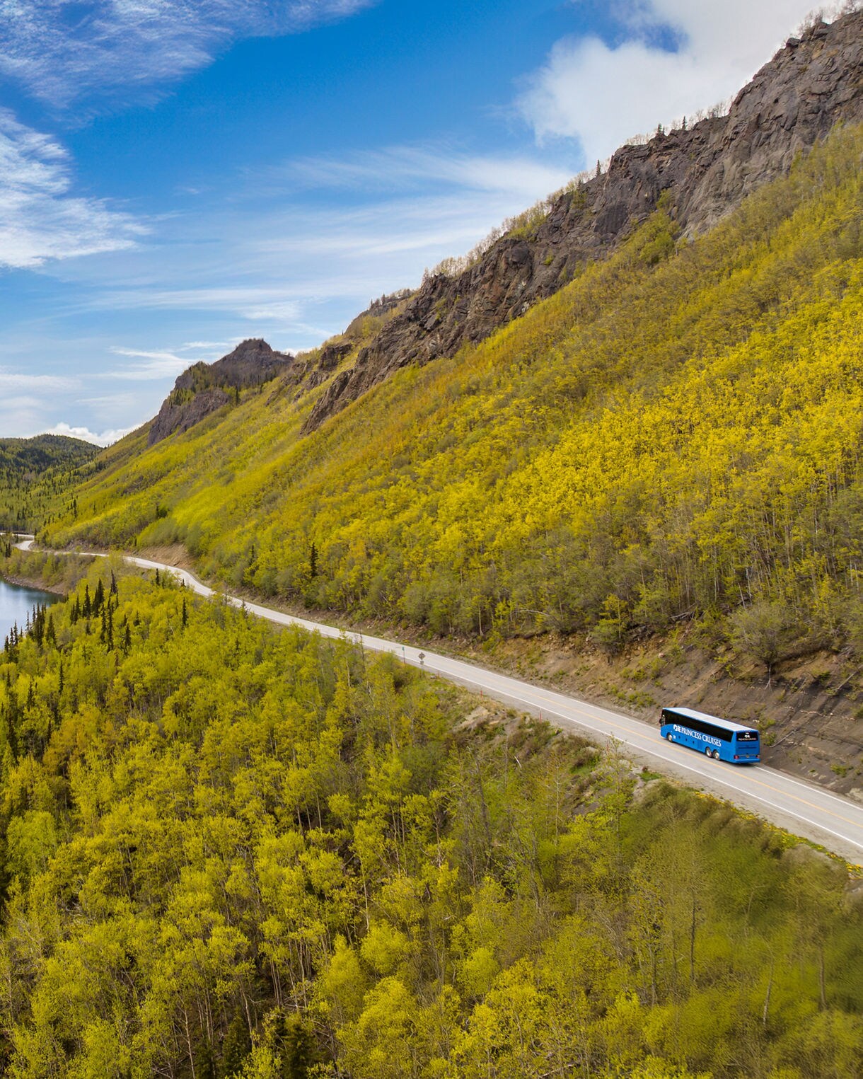 Anchora, Alaska, Princess tour by bus.