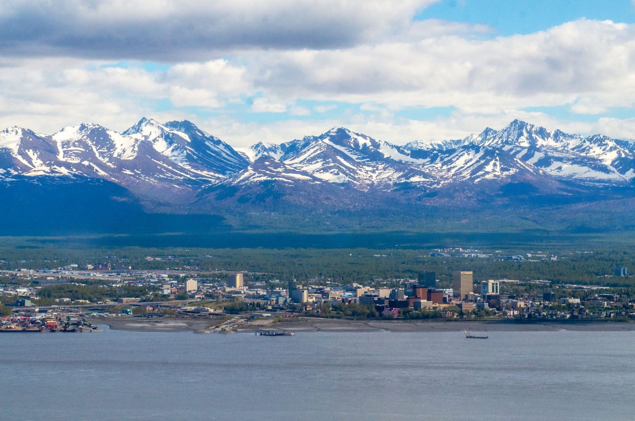 Anchorage, Alaska as seen on a Princess Cruise