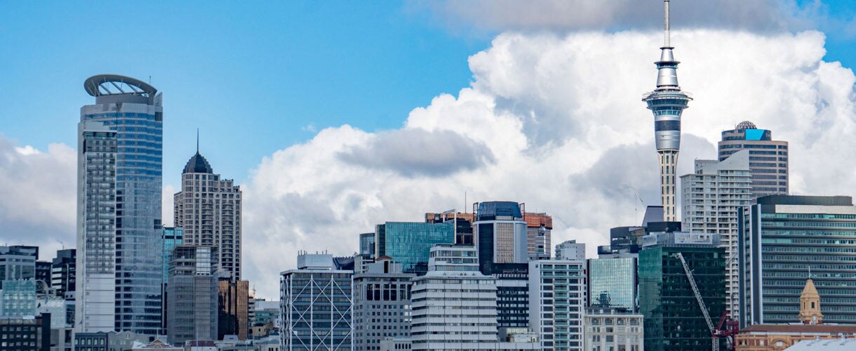 Auckland skyline, New Zealand.