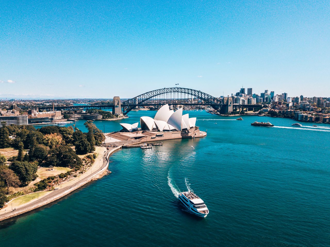 Opera house harbour in Sidney, Australia