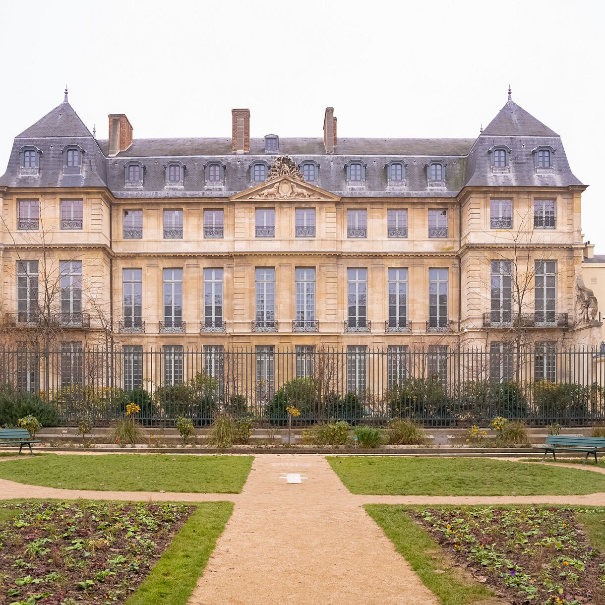 Front view of the Picasso Museum in Barcelona, featuring a grand historic building with stone architecture.