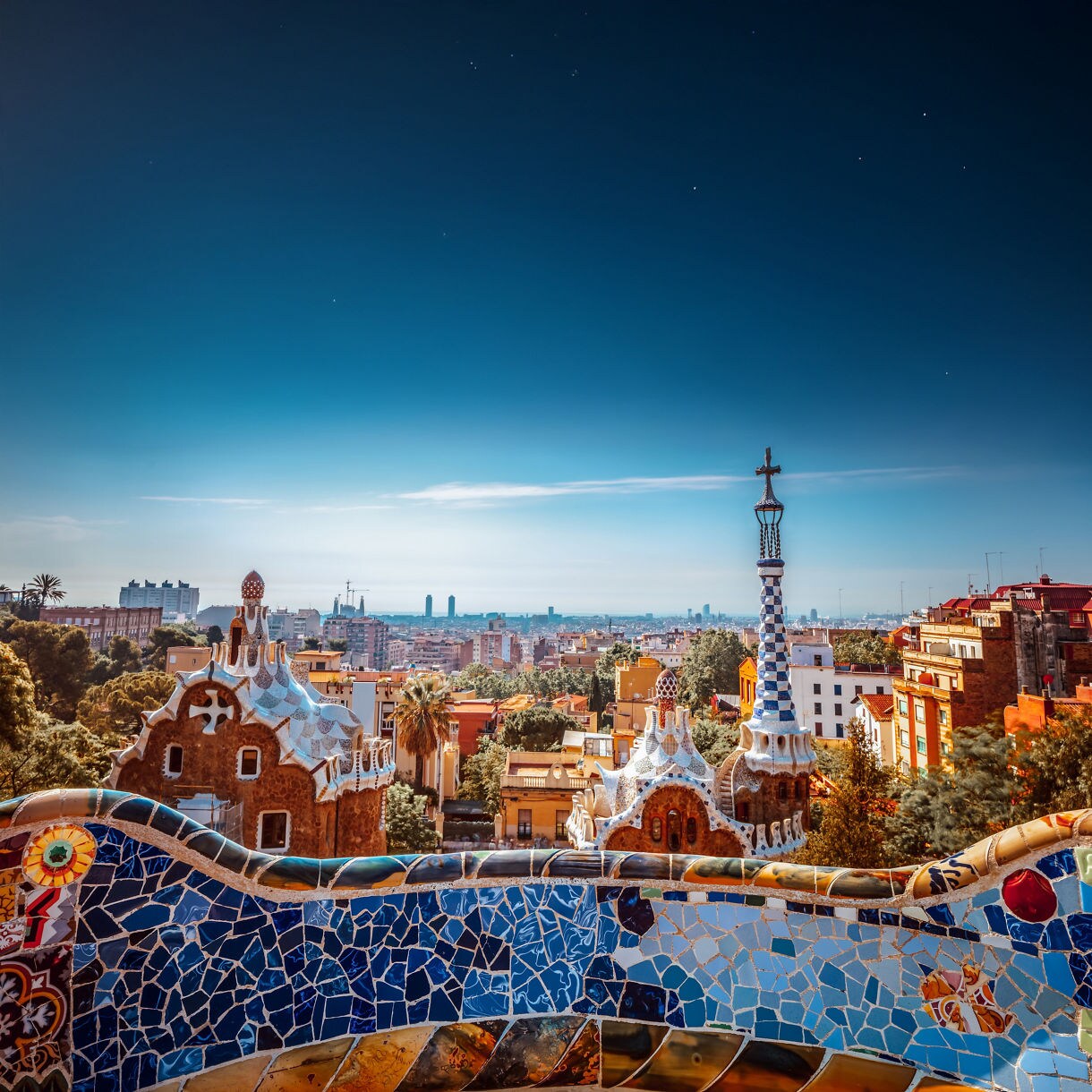 Park Guell, Barcelona, Spain.