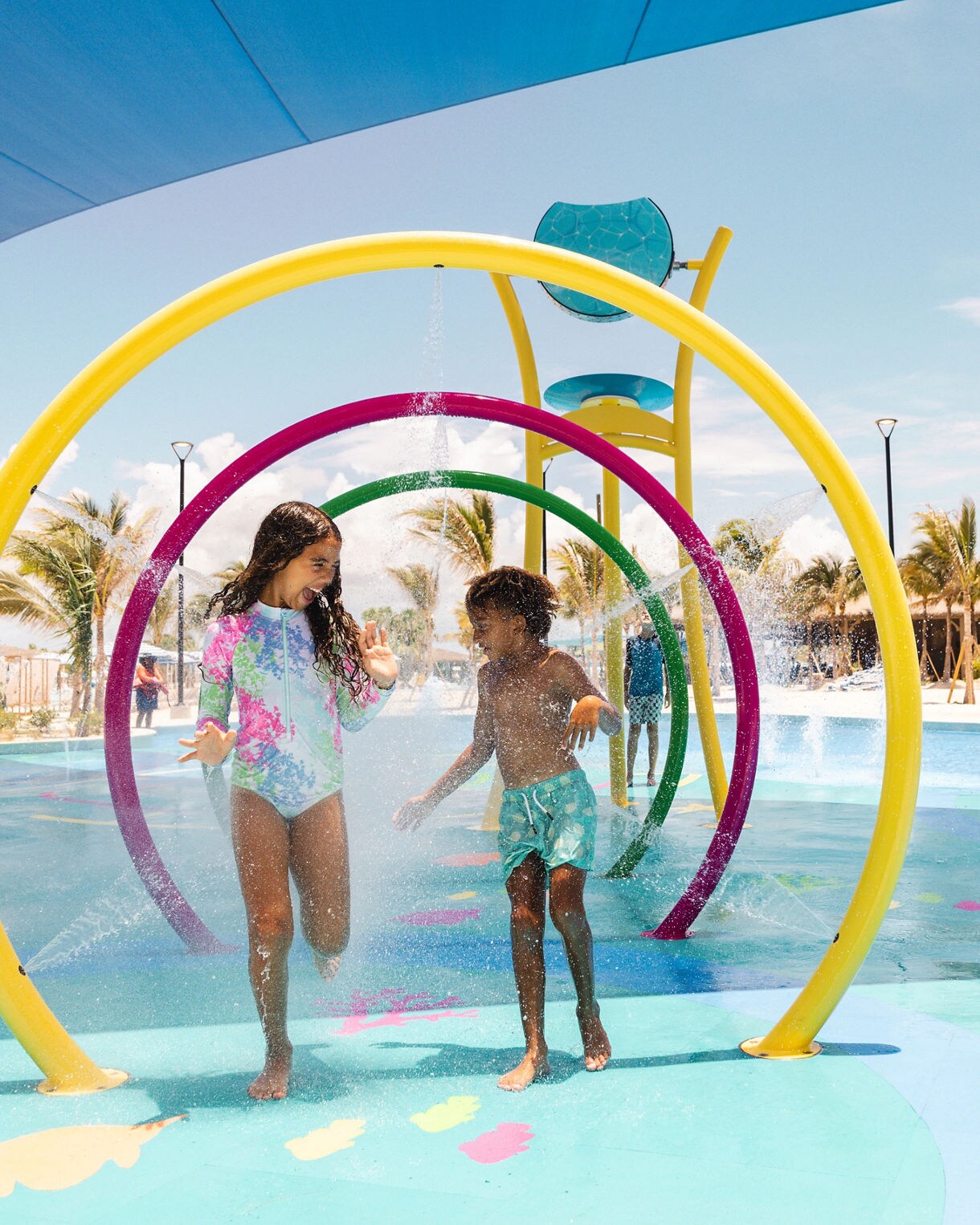 Our youngest guests will love the Starfish Lagoon splash pad.