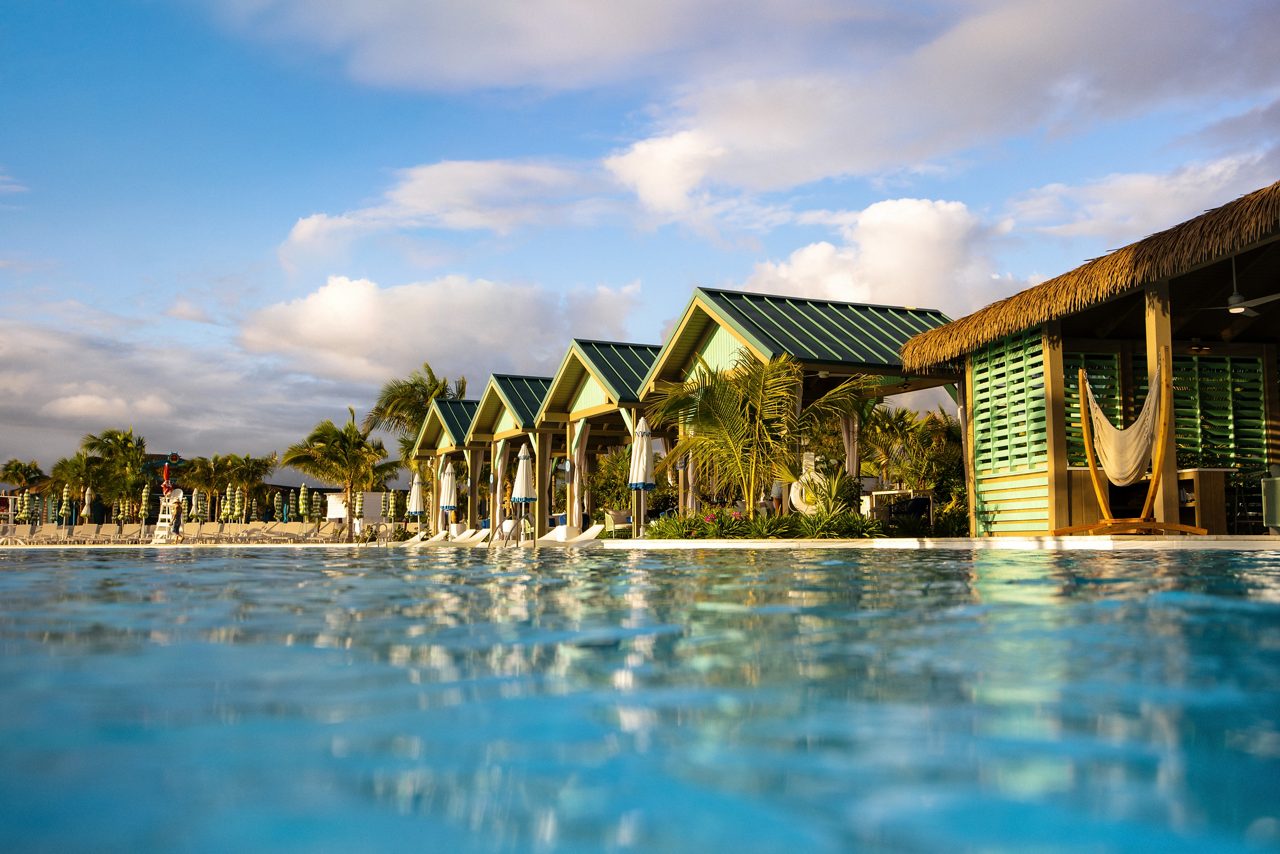 Enjoy a private getaway right on the lagoon.