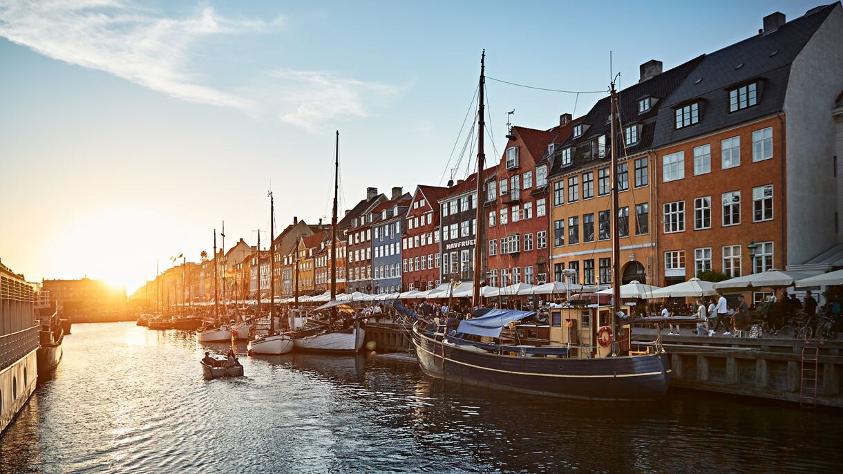 Nihavn canal, Copenhagen, Denmark.