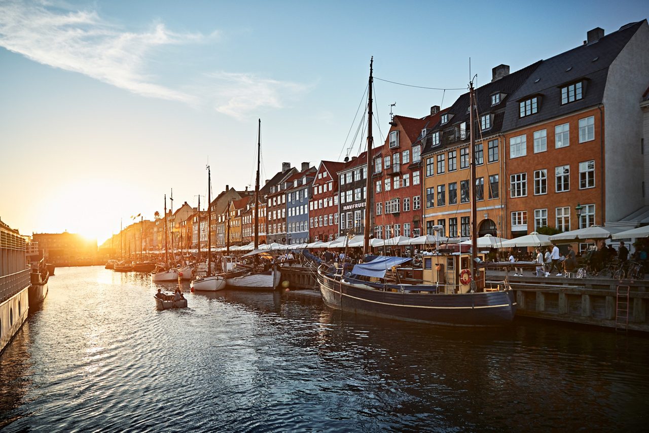 Nihavn canal, Copenhagen, Denmark.