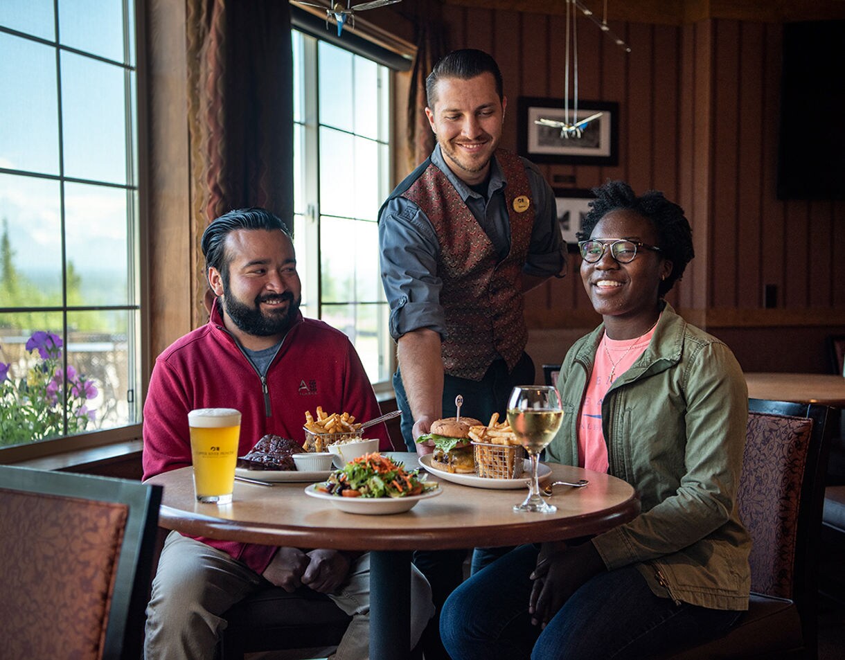 Enjoy a menu full of favorites, with your choice of indoor seating or beautiful views from our spacious patio