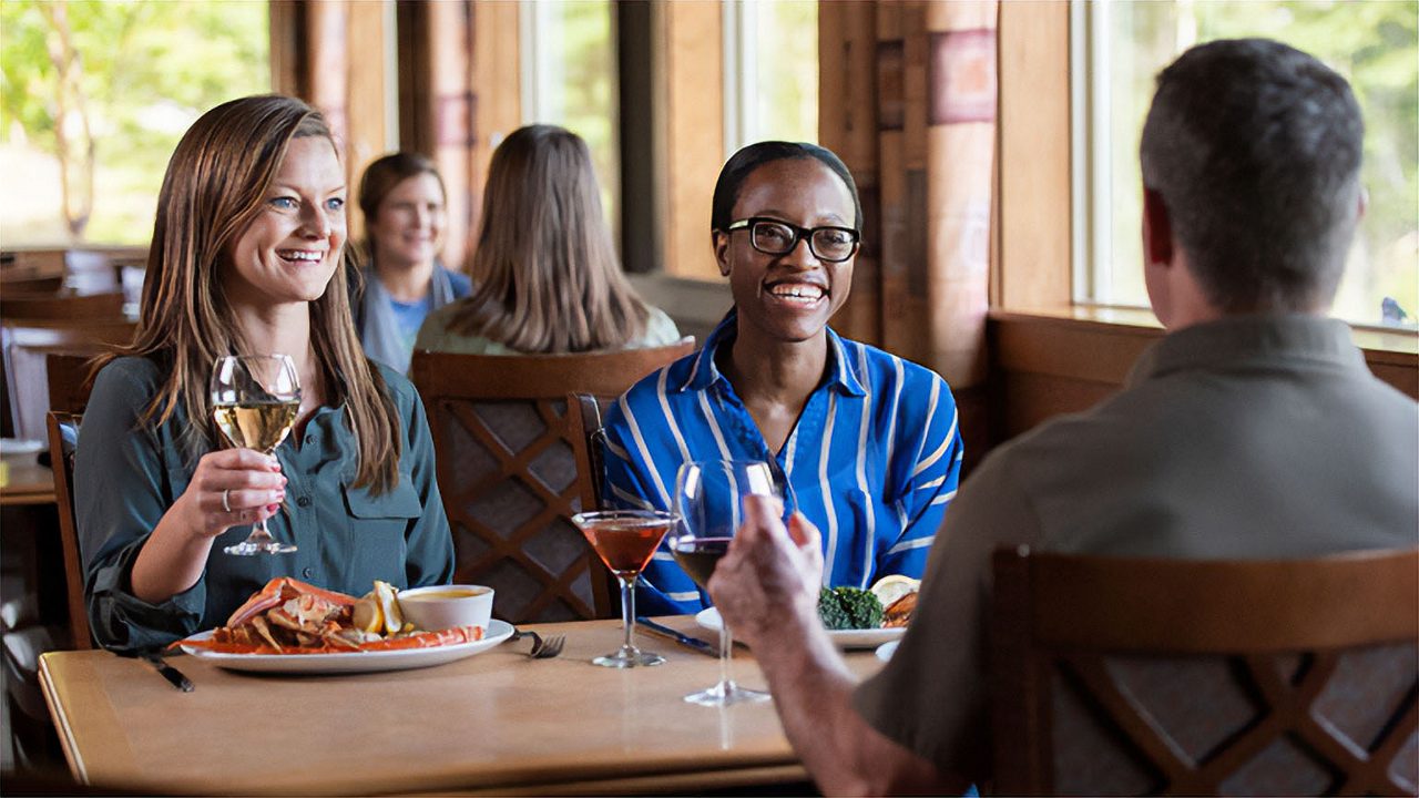 copper river wilderness lodge alaska dining room guests enjoying meal