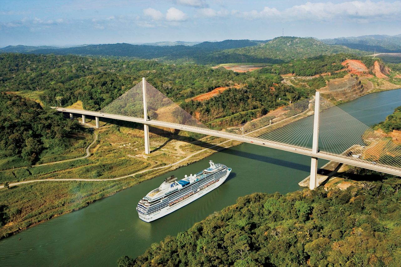 Aerial view of Gatun Lake