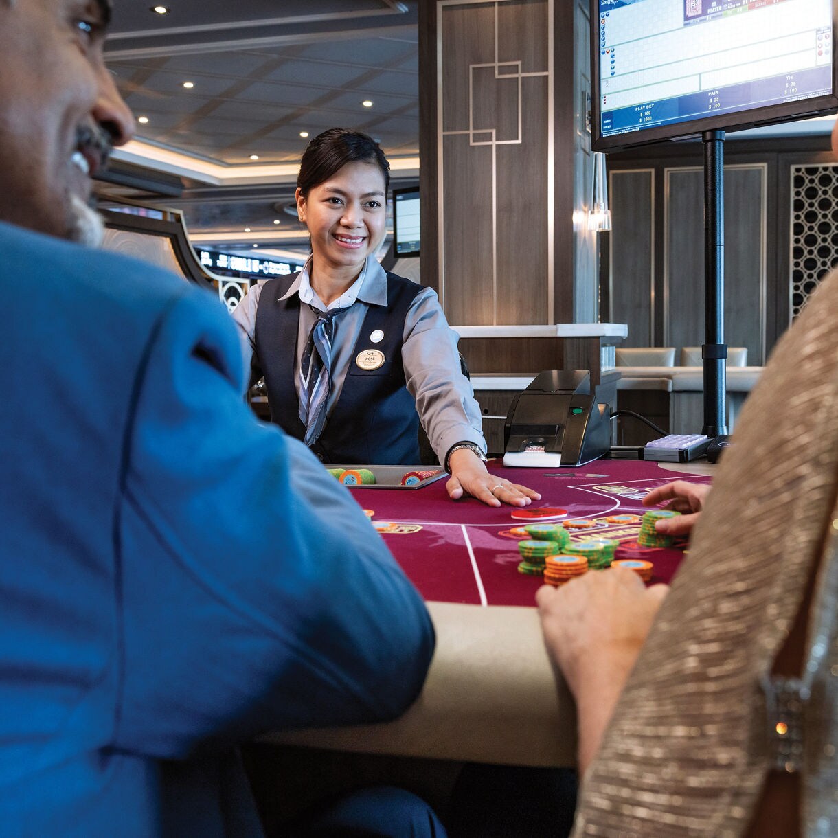 A dealer at our VIP casino.