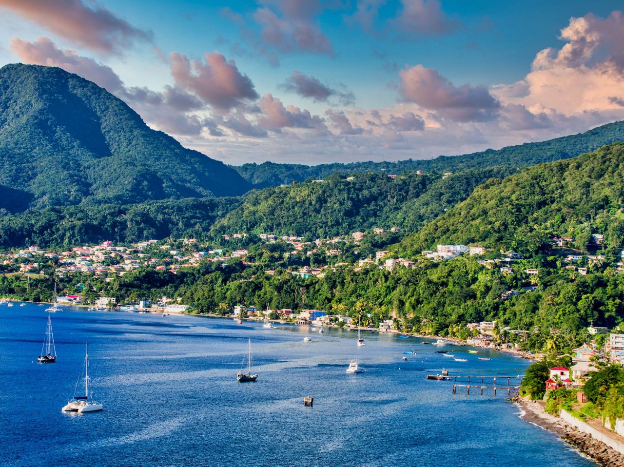 Morne Trois Pitons National Park in Dominica.