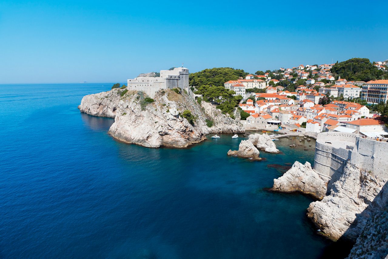 Homes on Dubrovnik overlooking the Adriatic