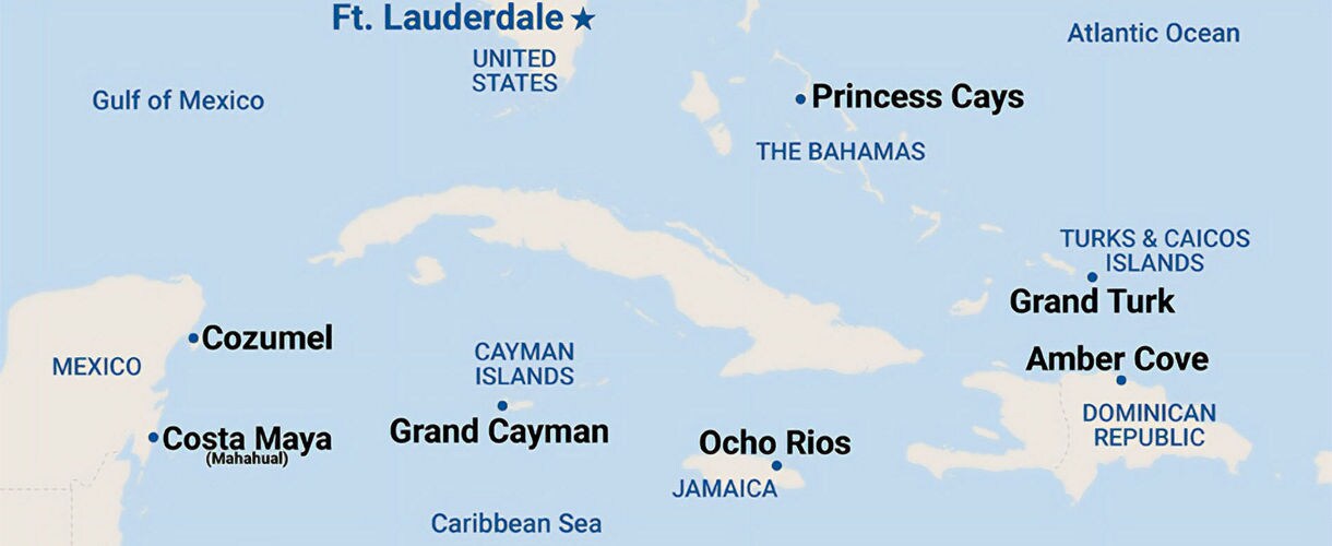 Caribbean Maps Show Where Your Cruise Is Going