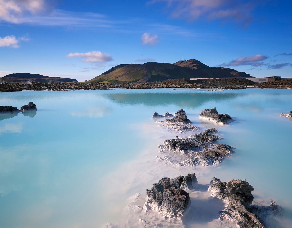 The Blue Lagoon. Hot pool in Iceland.