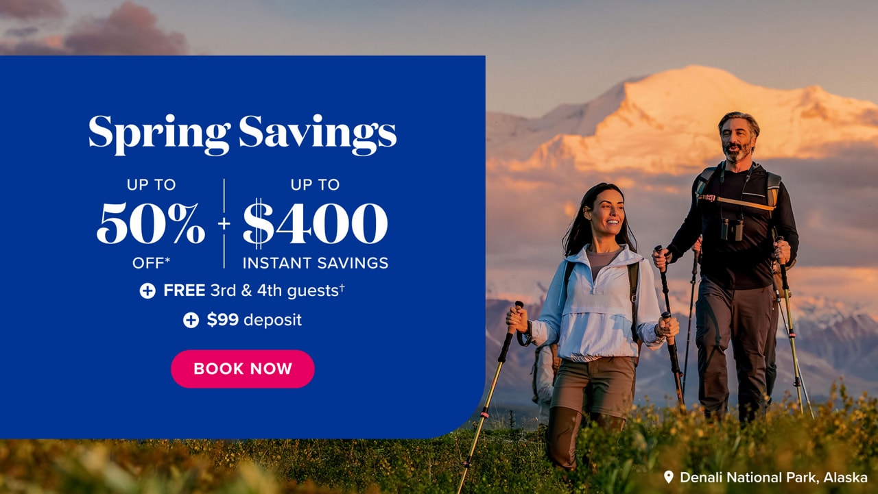 Spring Savings. Up to 50% off + up to $400 instant savings + Free 3rd & 4th guests + $99 deposit. Book now.