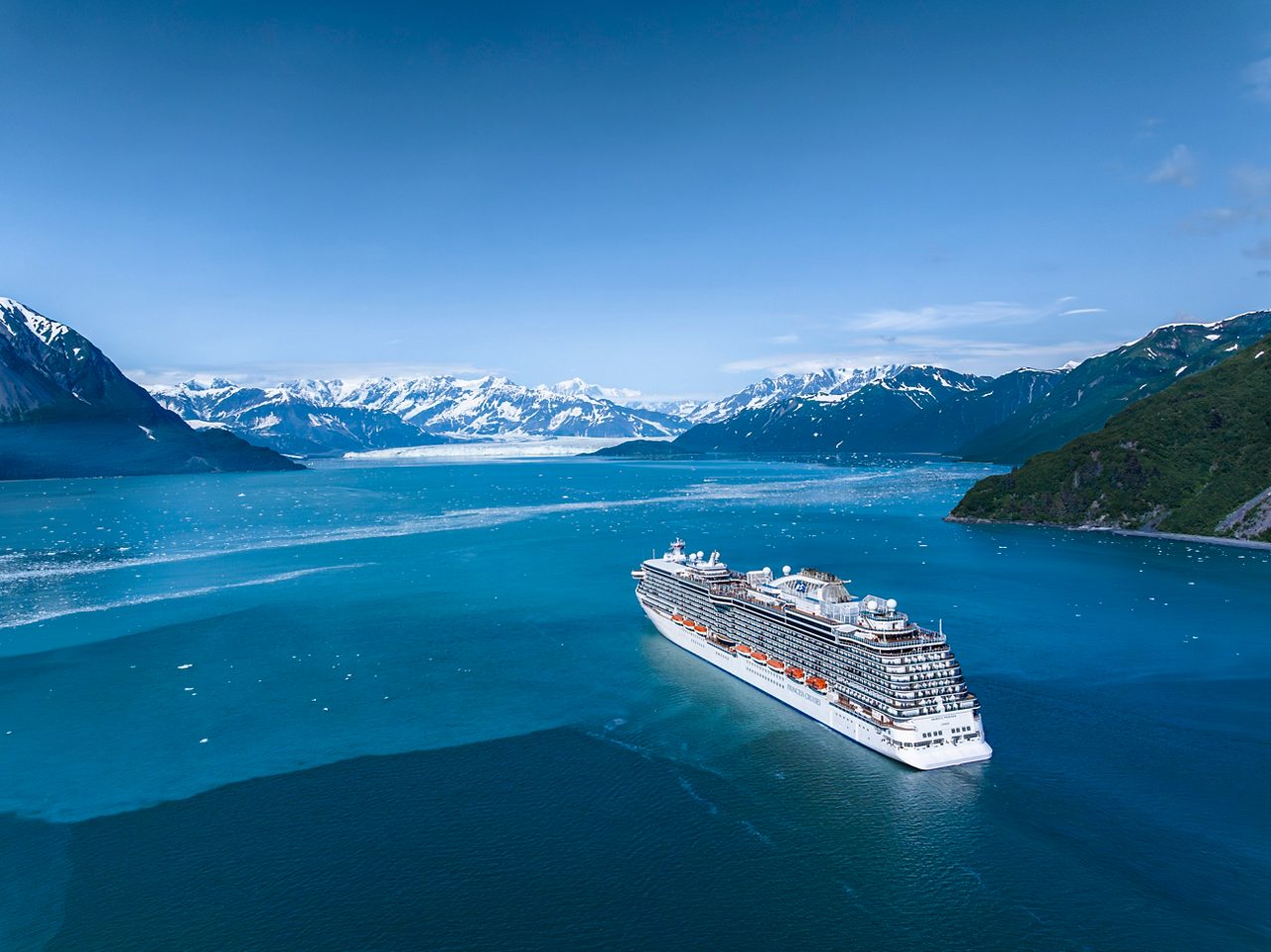 Sailing beside the blue majesty of Hubbard Glacier, Alaska