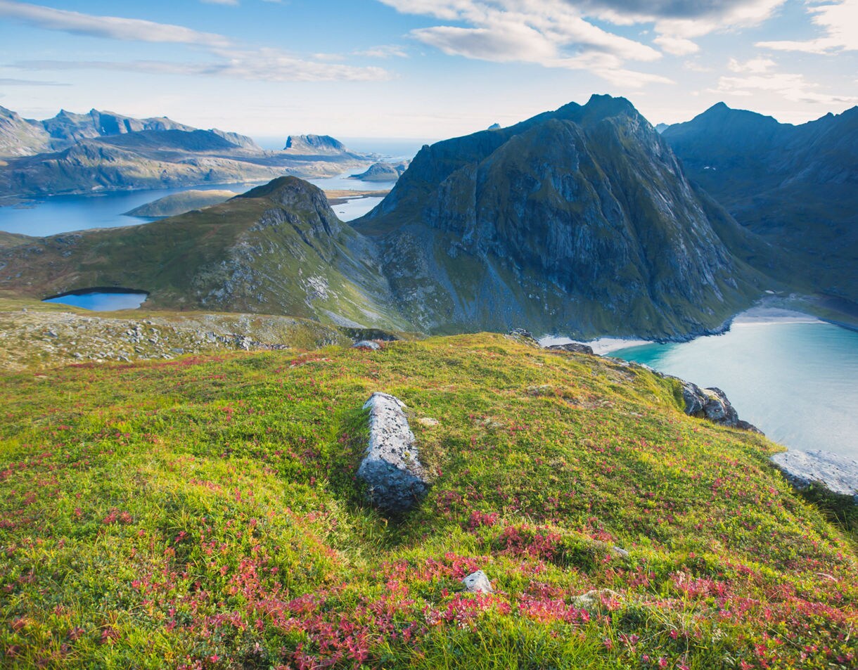 Isafjordur iceland scenic view.