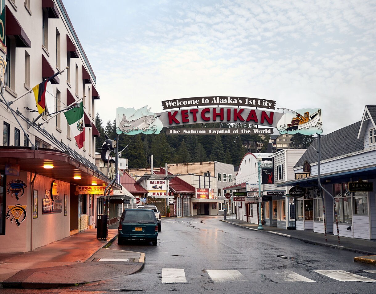 Ketchikan street and sign