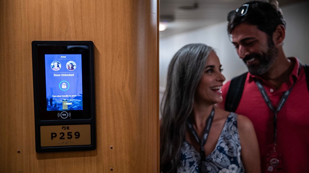 Stateroom entry made easy with the Medallion.