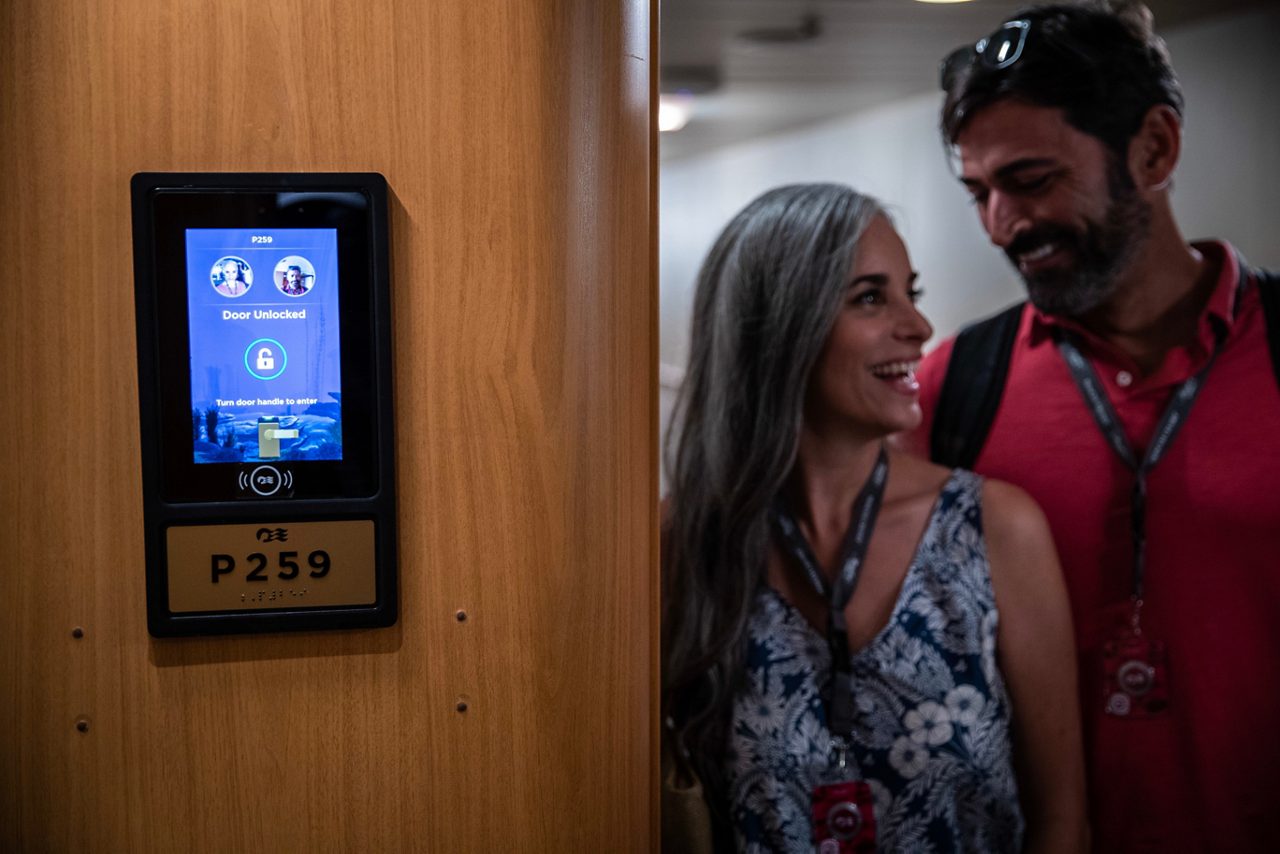 Stateroom entry made easy with the Medallion.