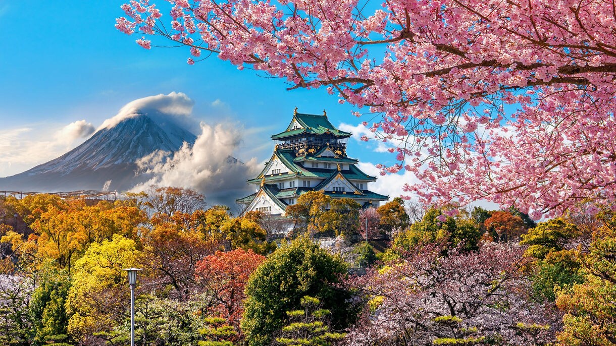 kobe castle in oska, japan