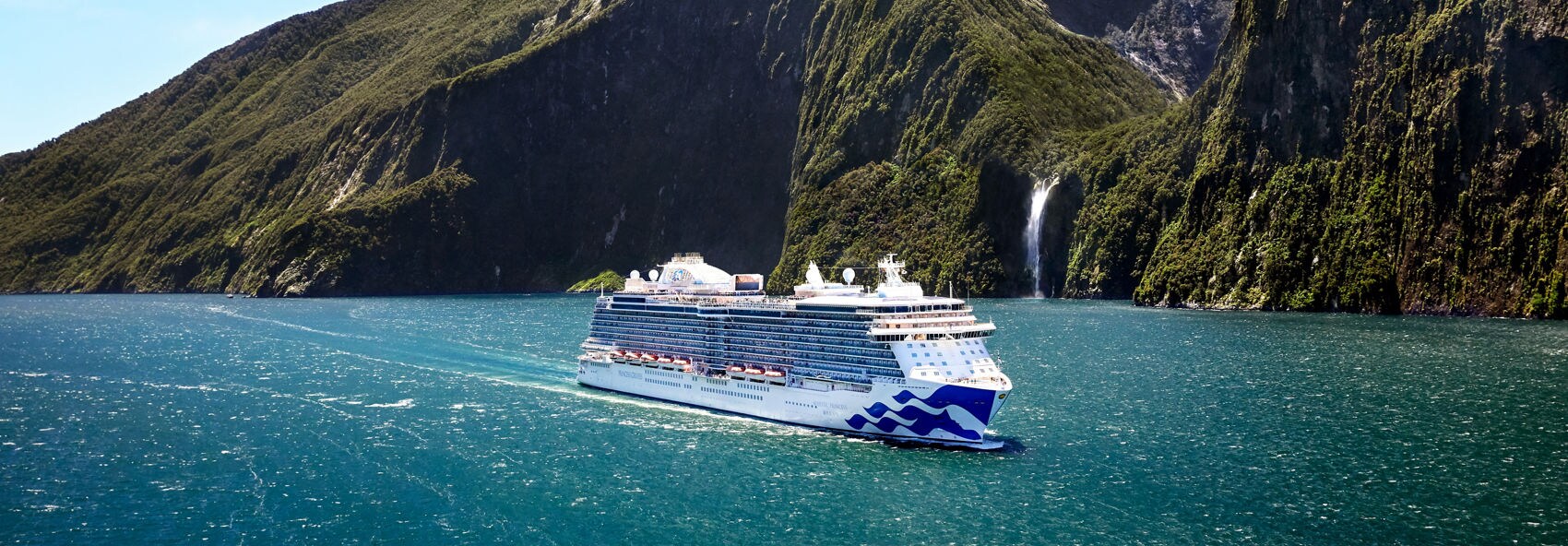 Majestic Princess on Milford Sound, New Zealand