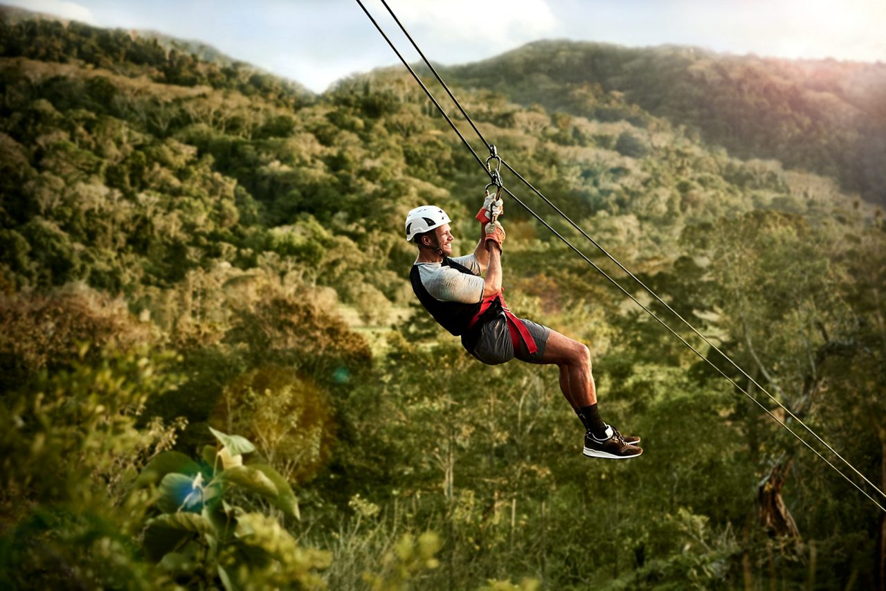 Zipline through Mexico's jungle.