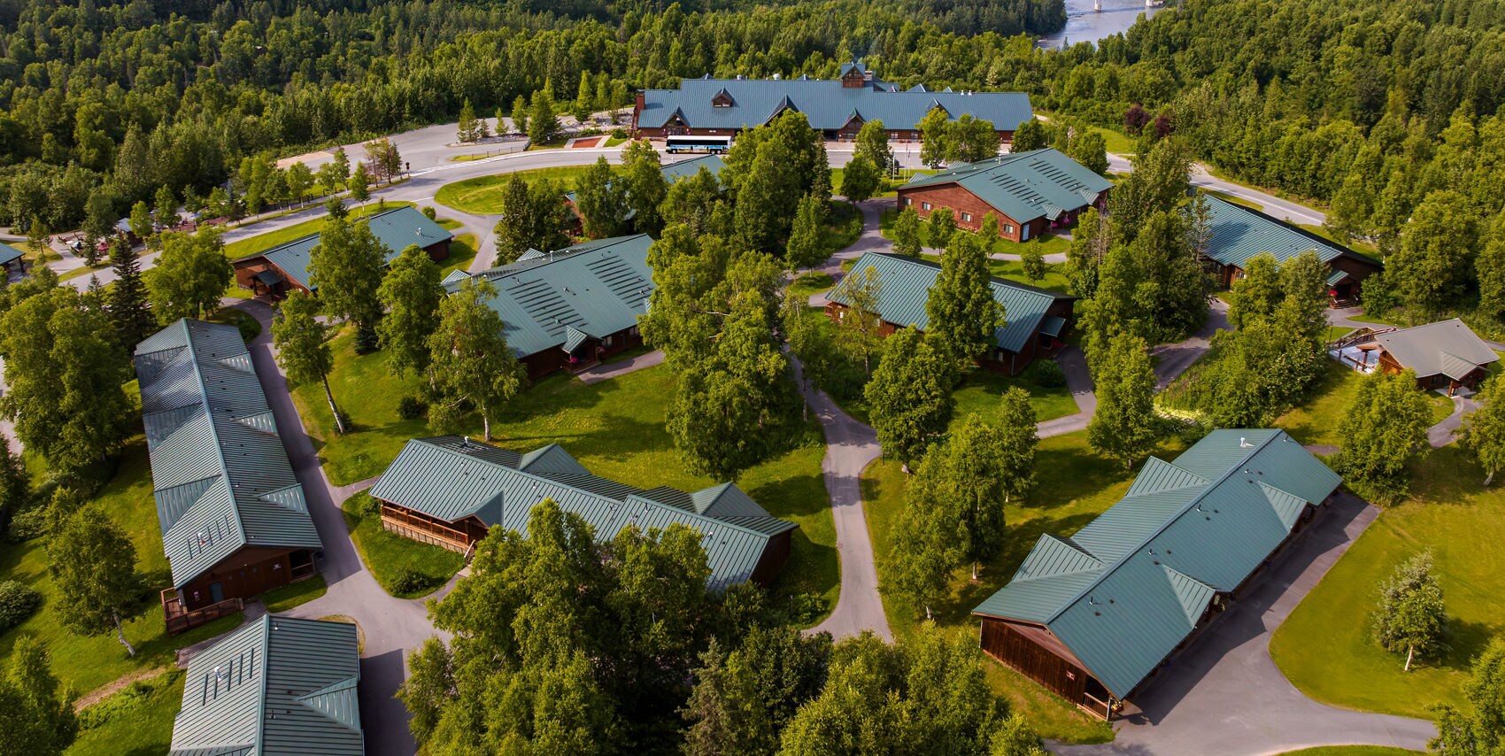 Mt. McKinley Princess Wilderness Lodge with sweeping views of the Alaska Range