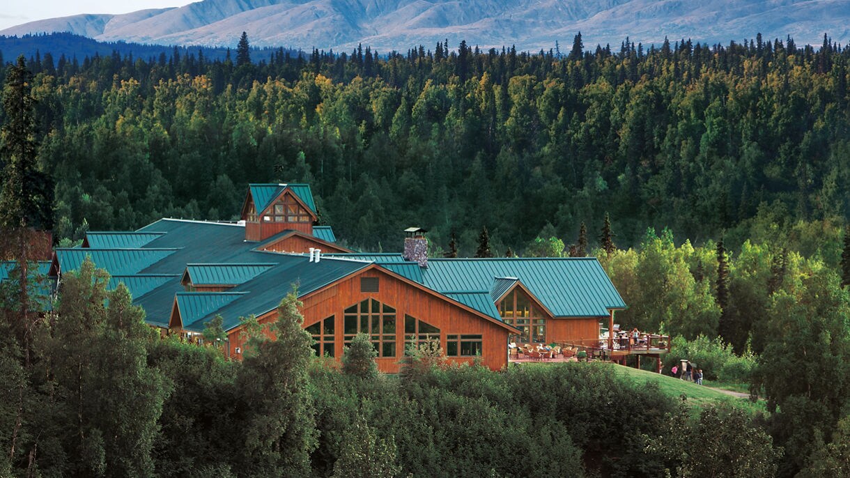 Top views oof the Alaska Range from Mt. McKinley Princess Wilderness Lodge®.