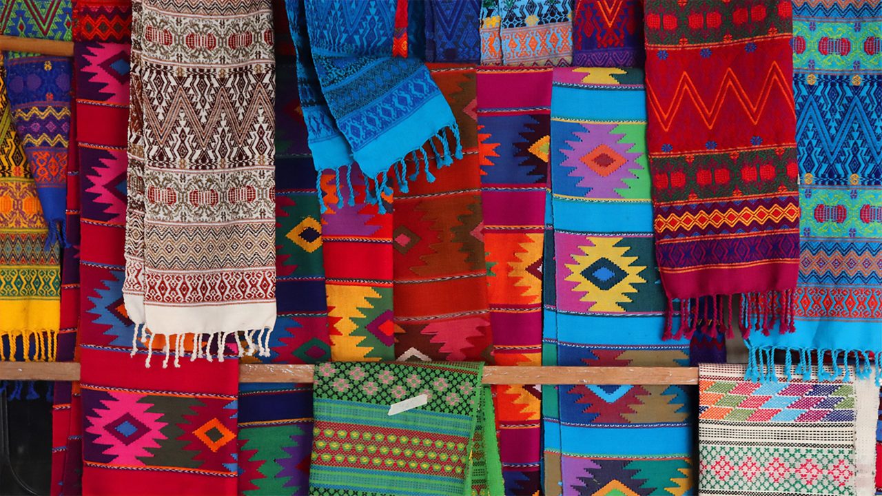 Vibrant textiles of Mexico.