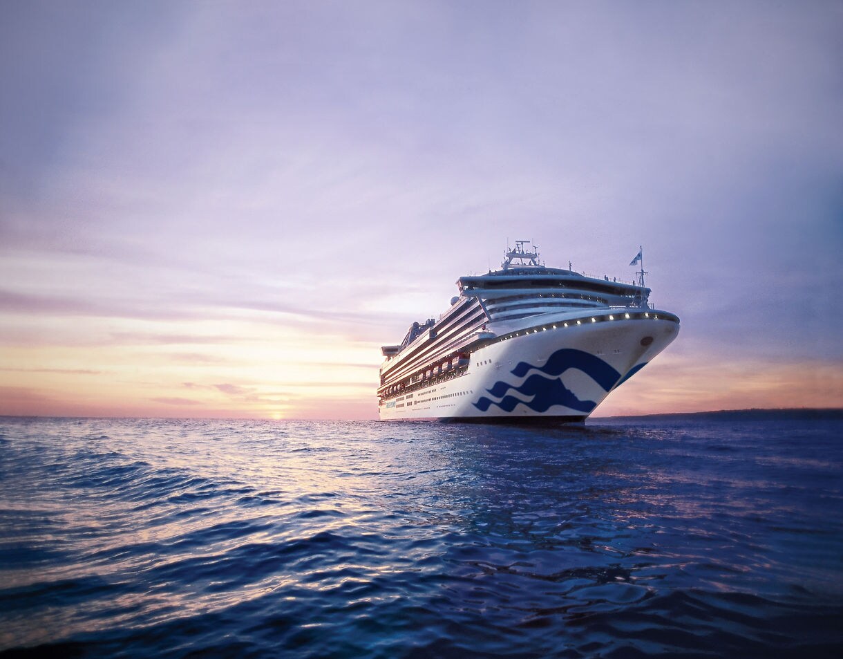 Cruise ship on the sea