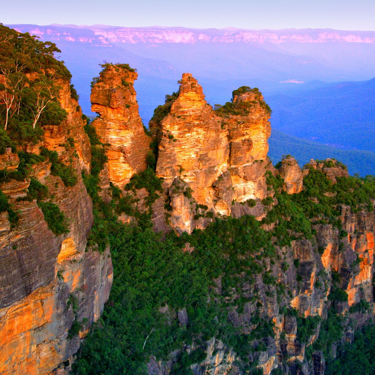 new south wales blue mountain rocky-cliff
