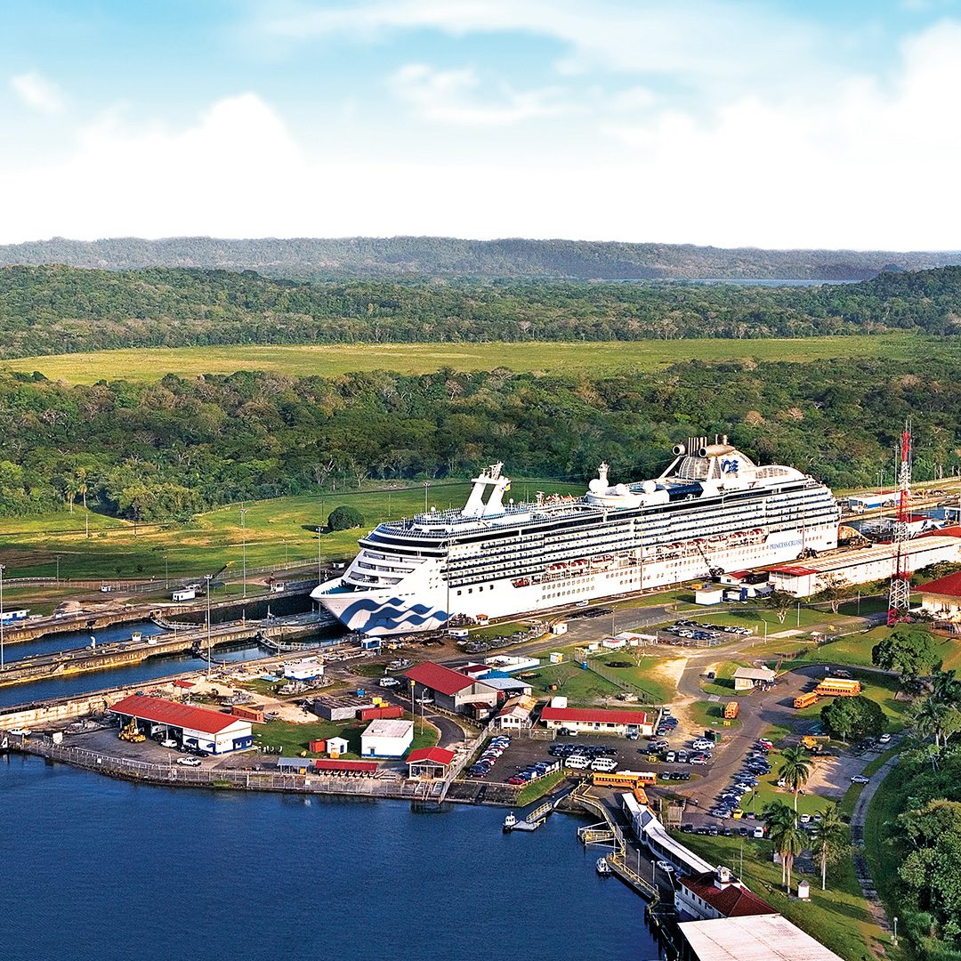 Panama Canal, ship in dock