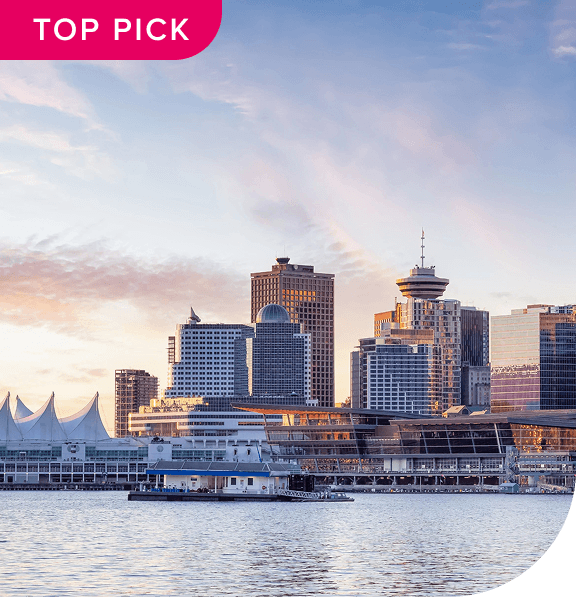 Top Pick. The skyline of Vancouver Canada.