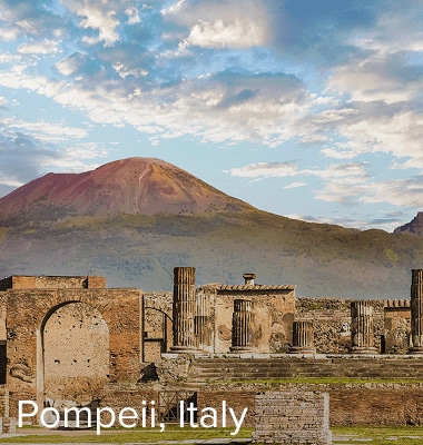 The ruins of Pompeii, Italy.