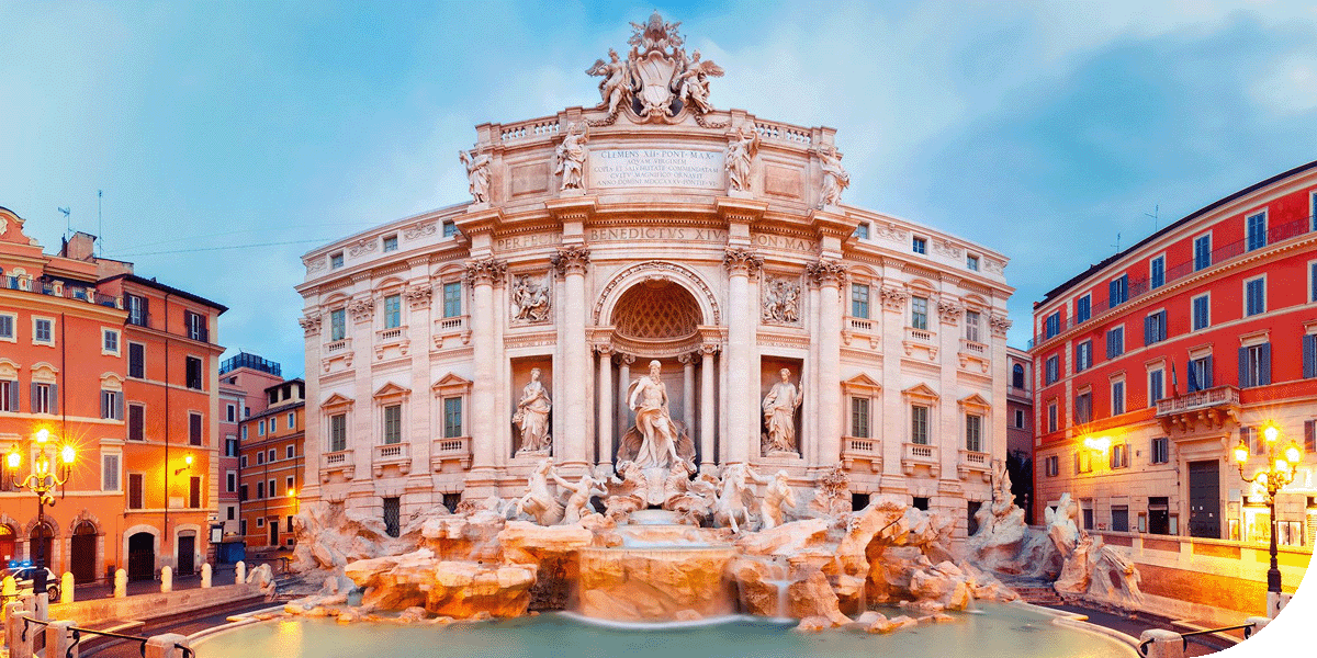 Beautiful architecture in Rome, Italy.