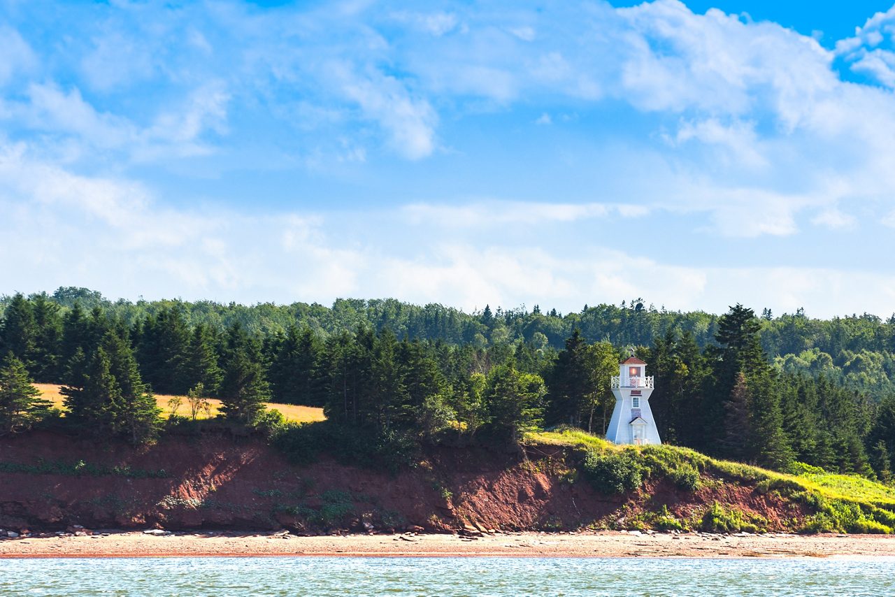 Prince Edward Island Lighthouse, Nova Scotia, Canada.