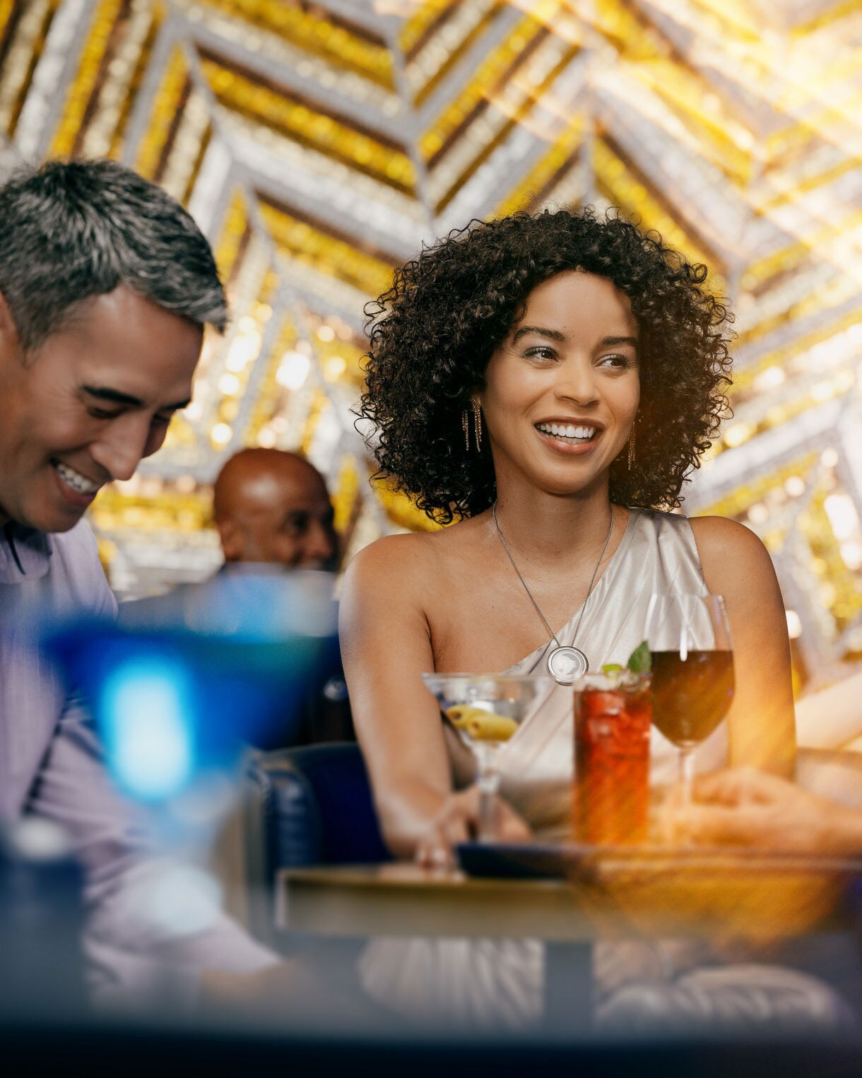 Modern entertainment venue combining café and bar with performance space.