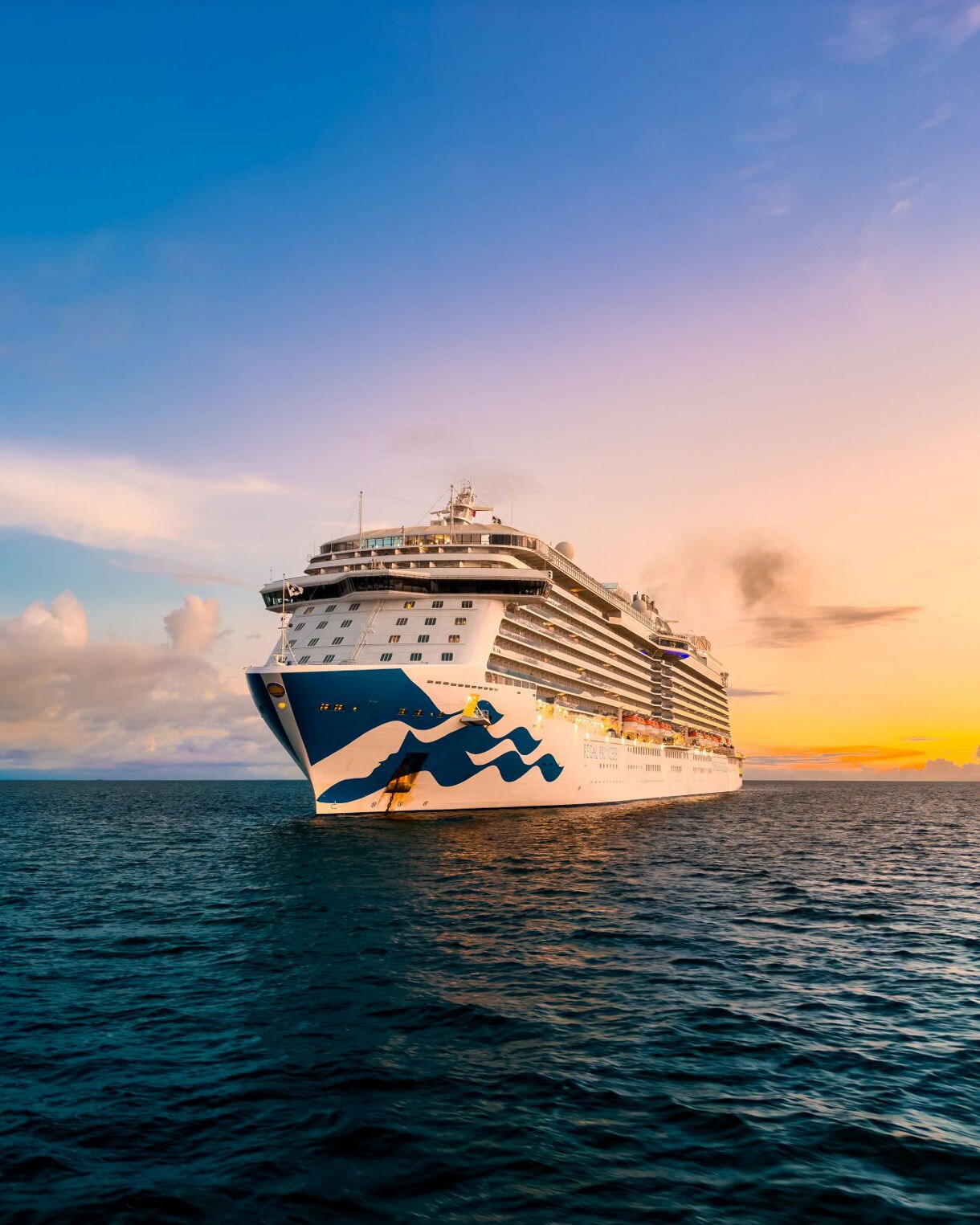 Regal Princess approaching Grand Cayman, Cayman Islands