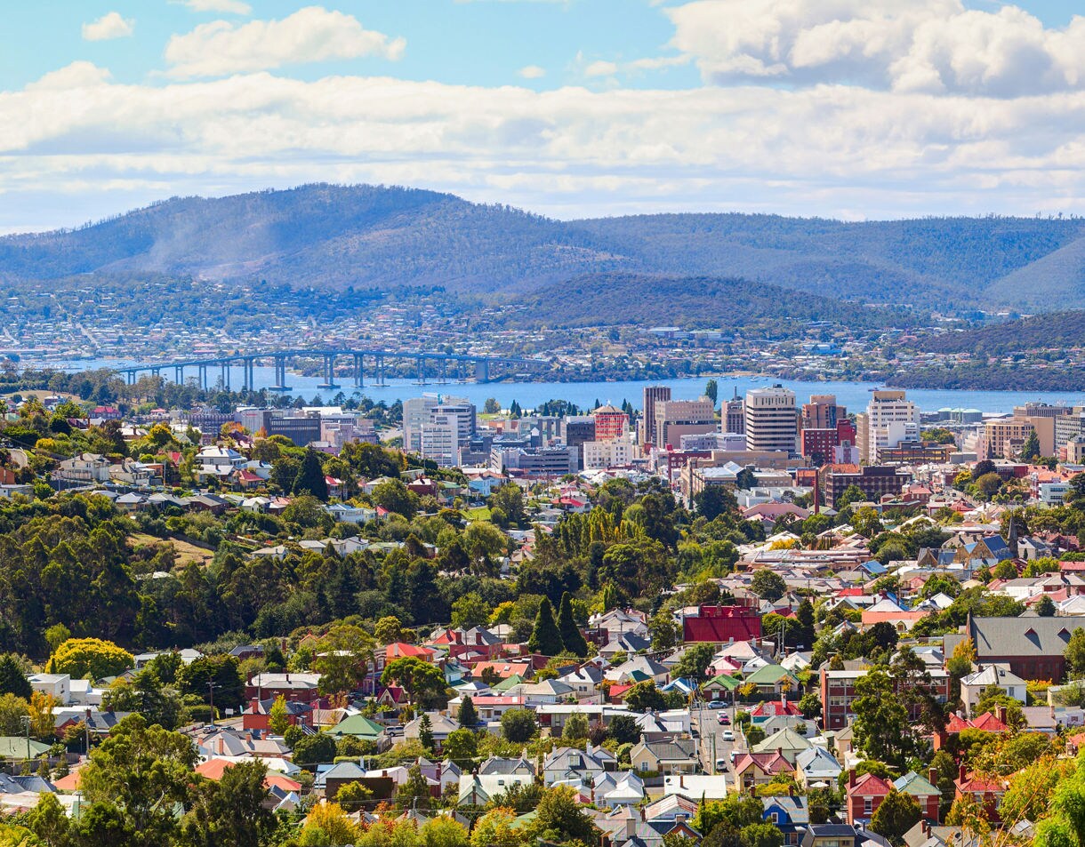 Seafront tasmanian island. Hobart, Australia