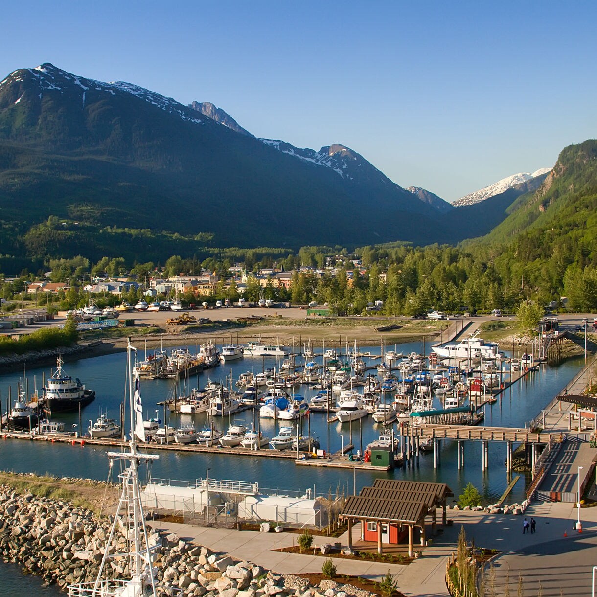 Image of marina in Skagway, Alaska