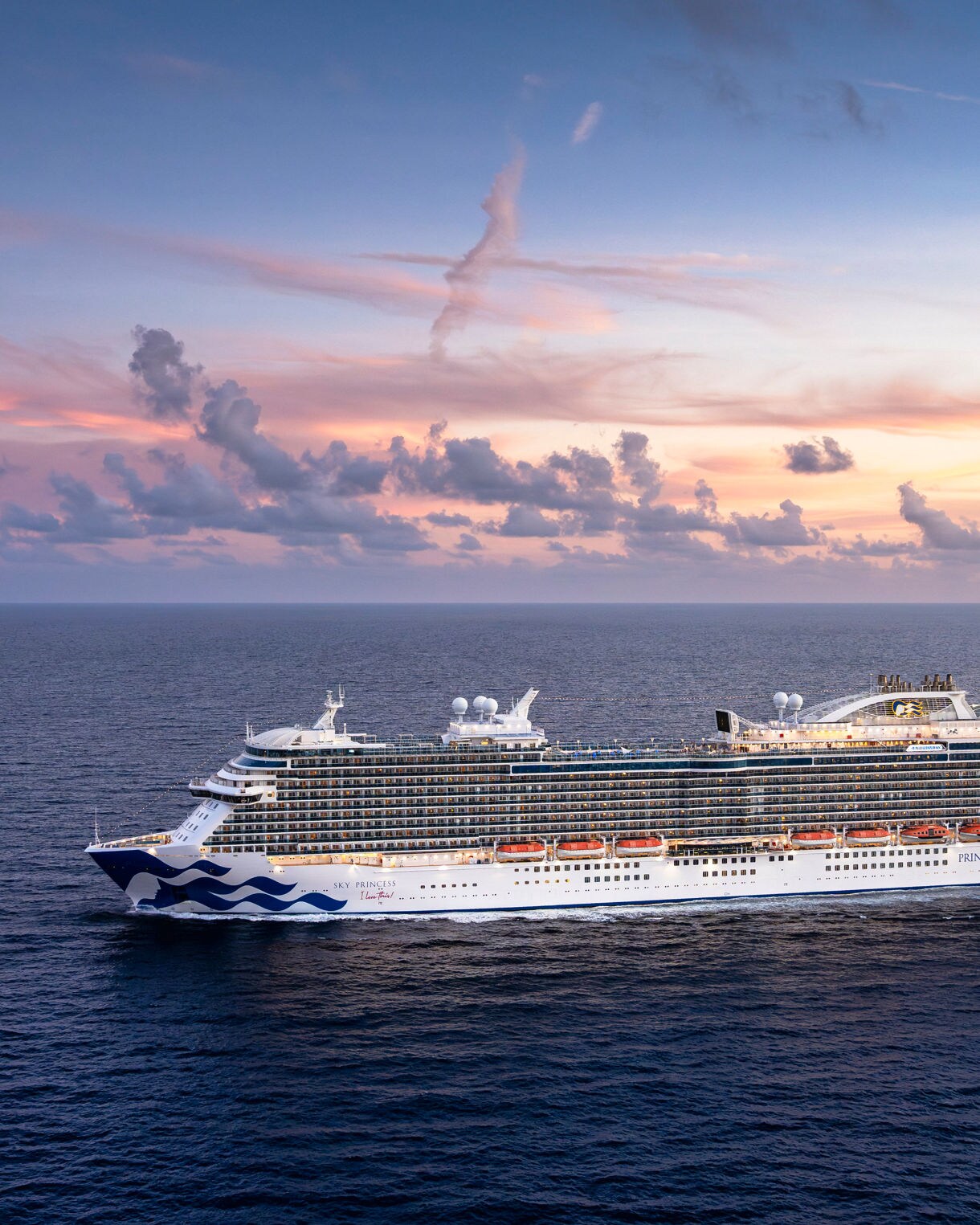 Sky Princess at sea