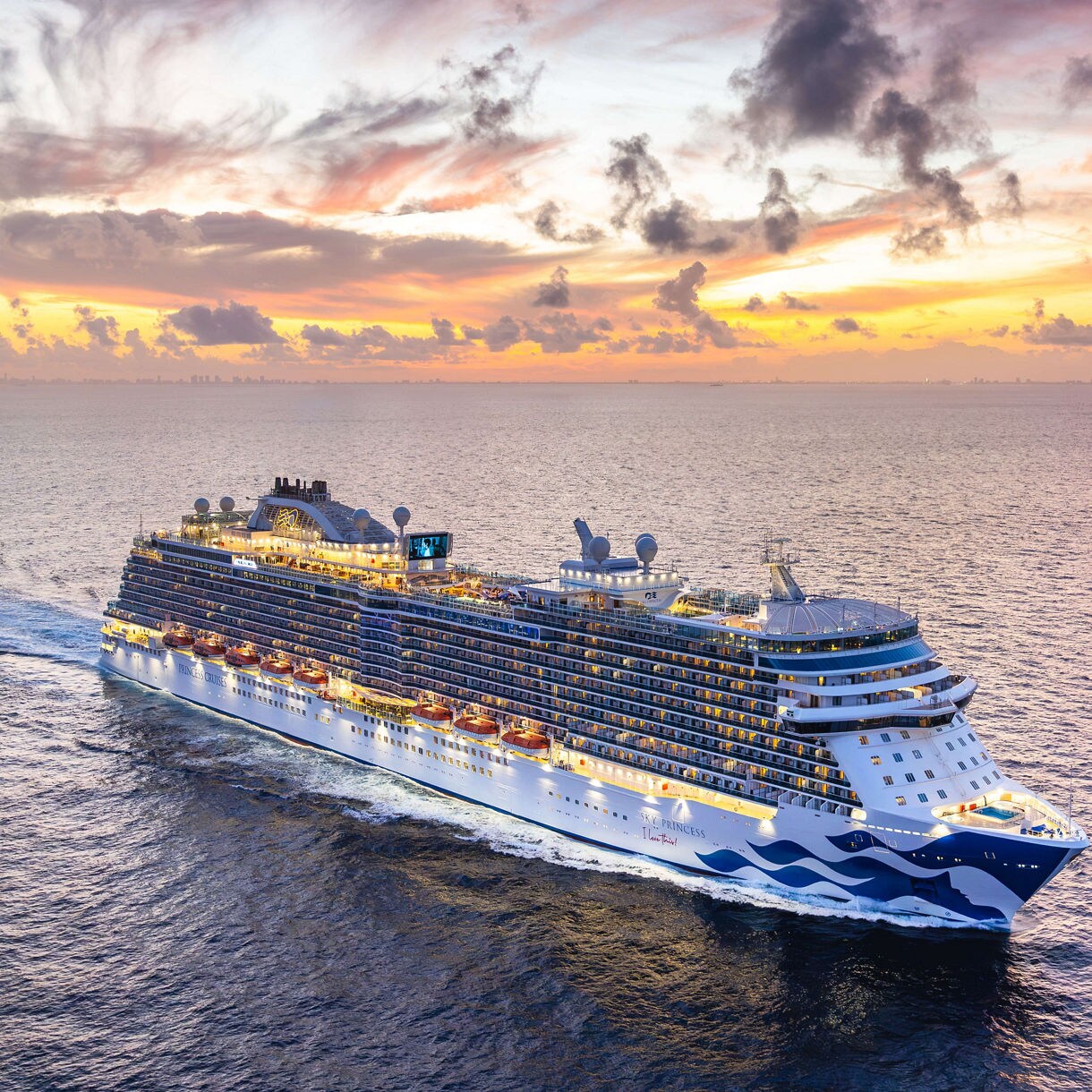 Sky Princess movie under the stars sunset
