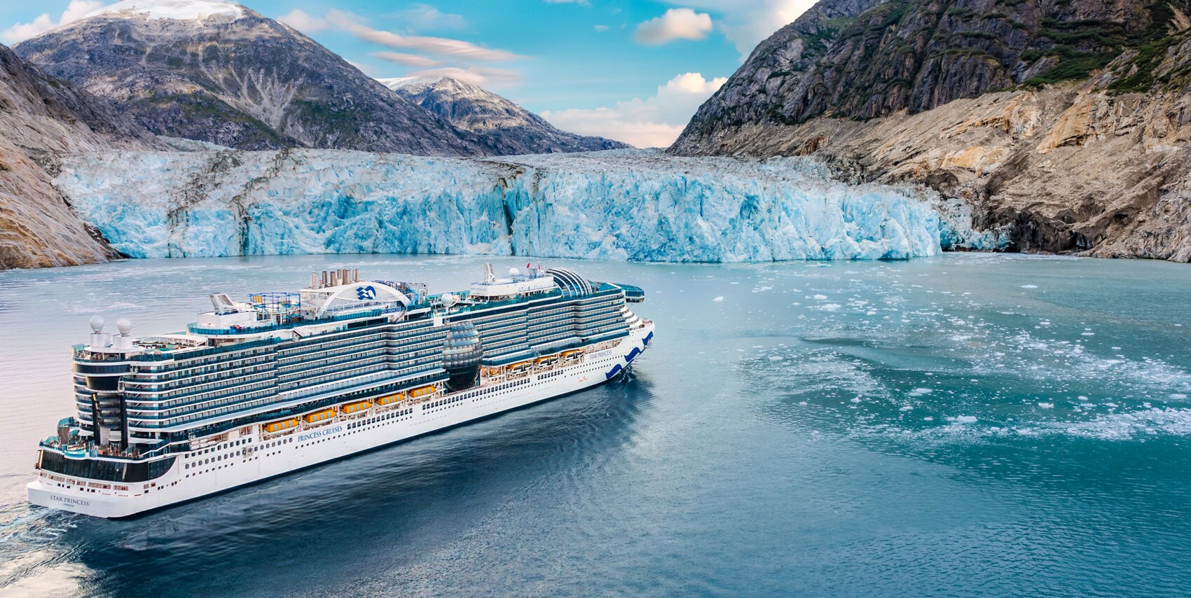 Sun Princess at Glacier Bay National Park, Alaska.