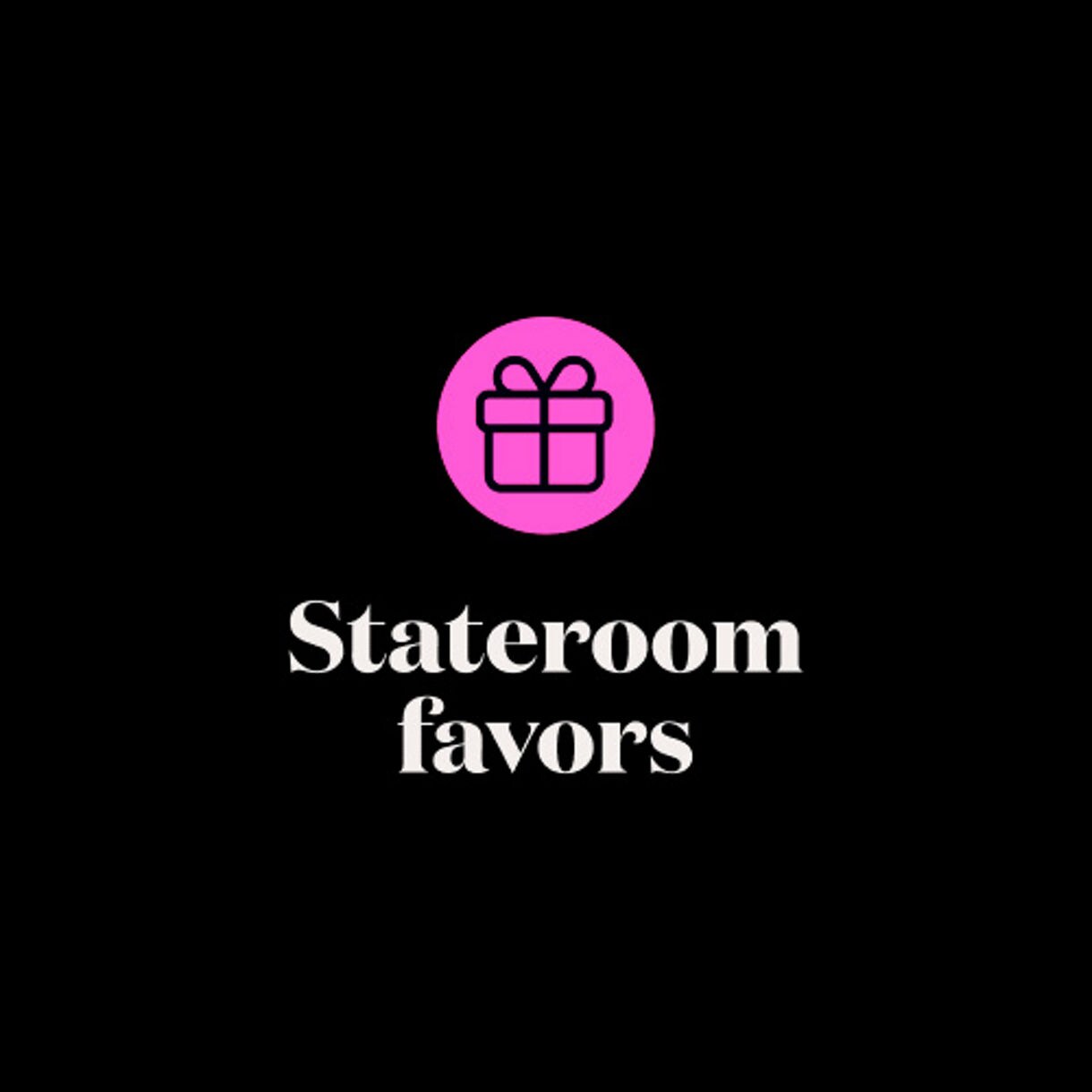 stateroom favors